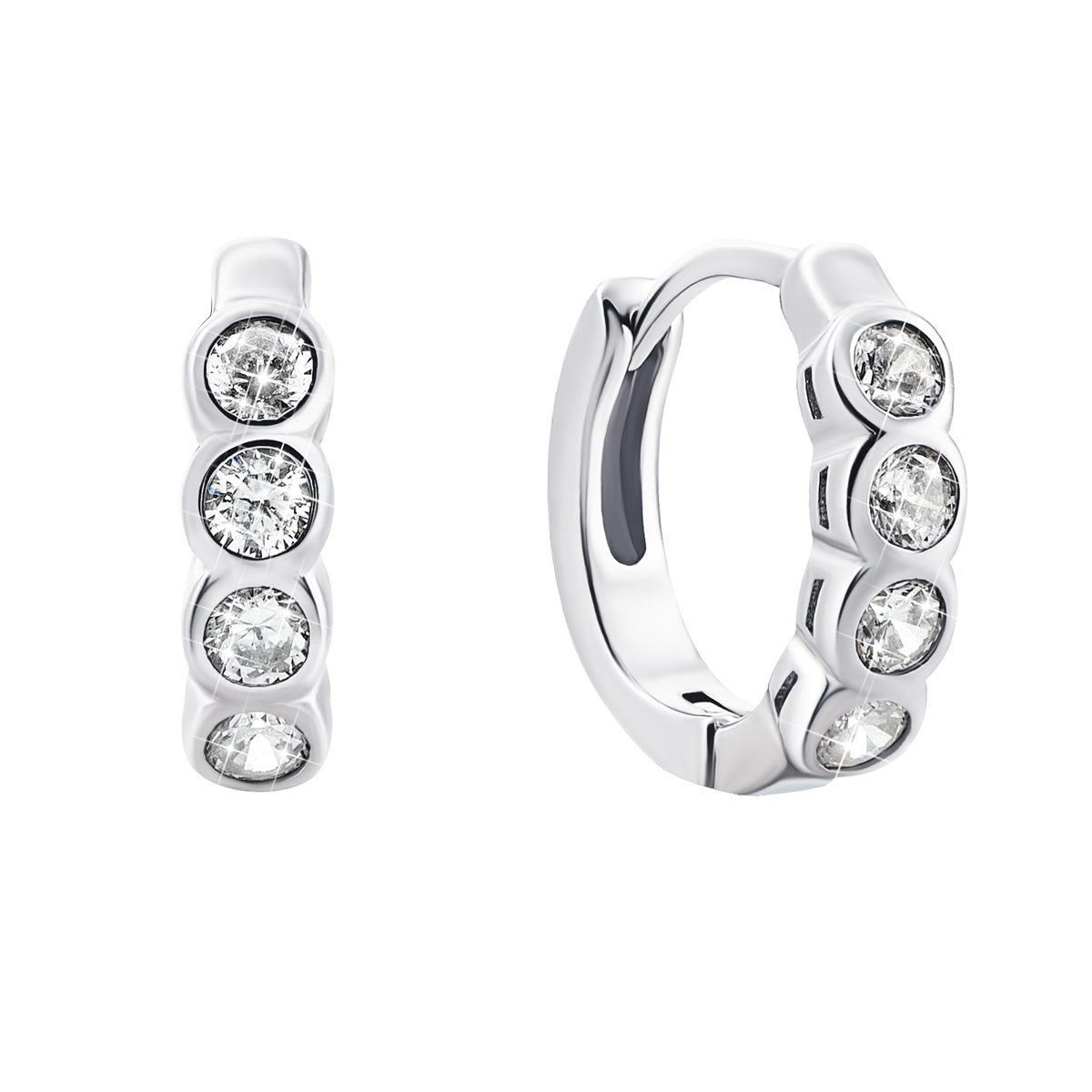 

Серебряные серьги с фианитами PERS0312