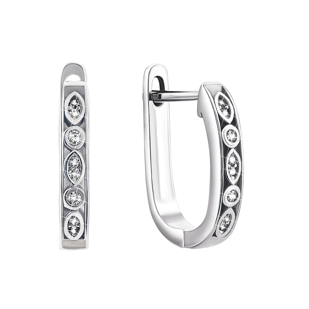 

Серебряные серьги с фианитами 1EA82350