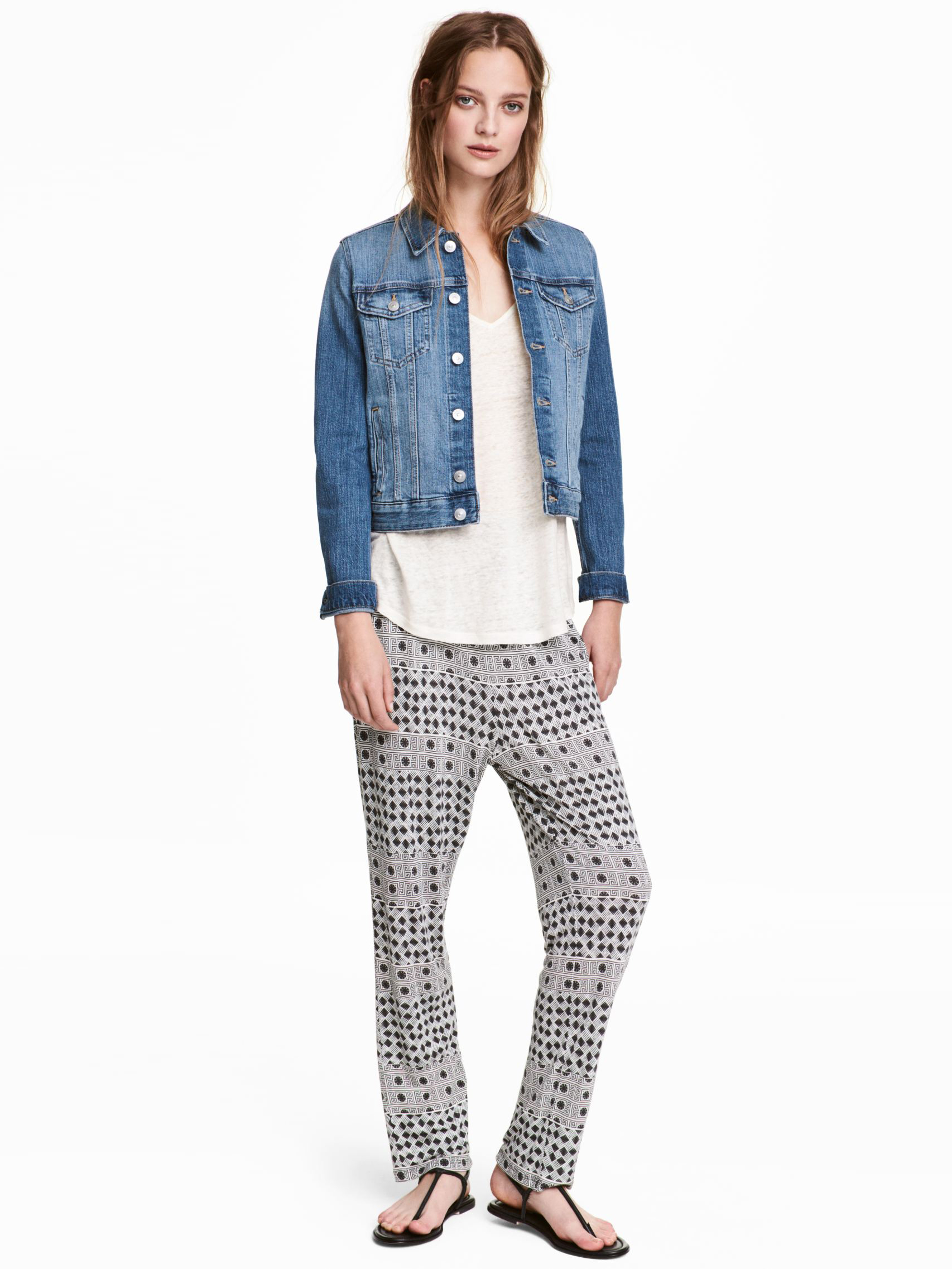 

Брюки H&M KK4898386 S Комбинированные
