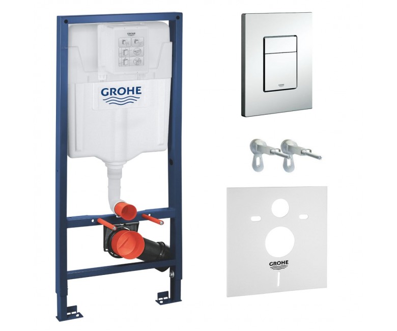 

Инсталляция для подвесного унитаза с прокладкой 4в1 GROHE RAPID SL 38772001+37131000 (52742)