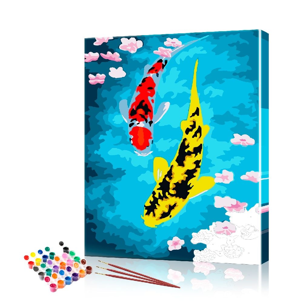 

Картина по номерам ArtSale "Карпы кои" PBN0661 размер 40х50 см