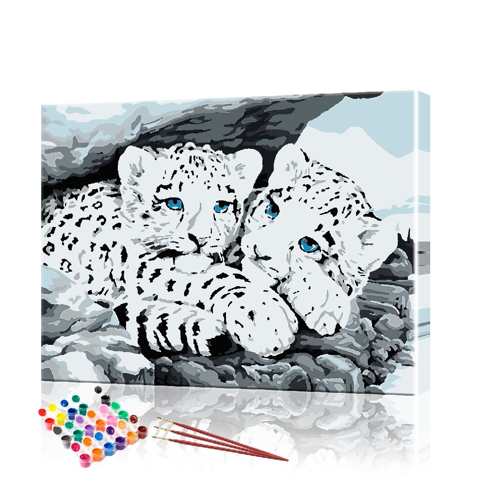 

Картина по номерам ArtSale "Маленькие ягуары" PBN0751 размер 40х50 см
