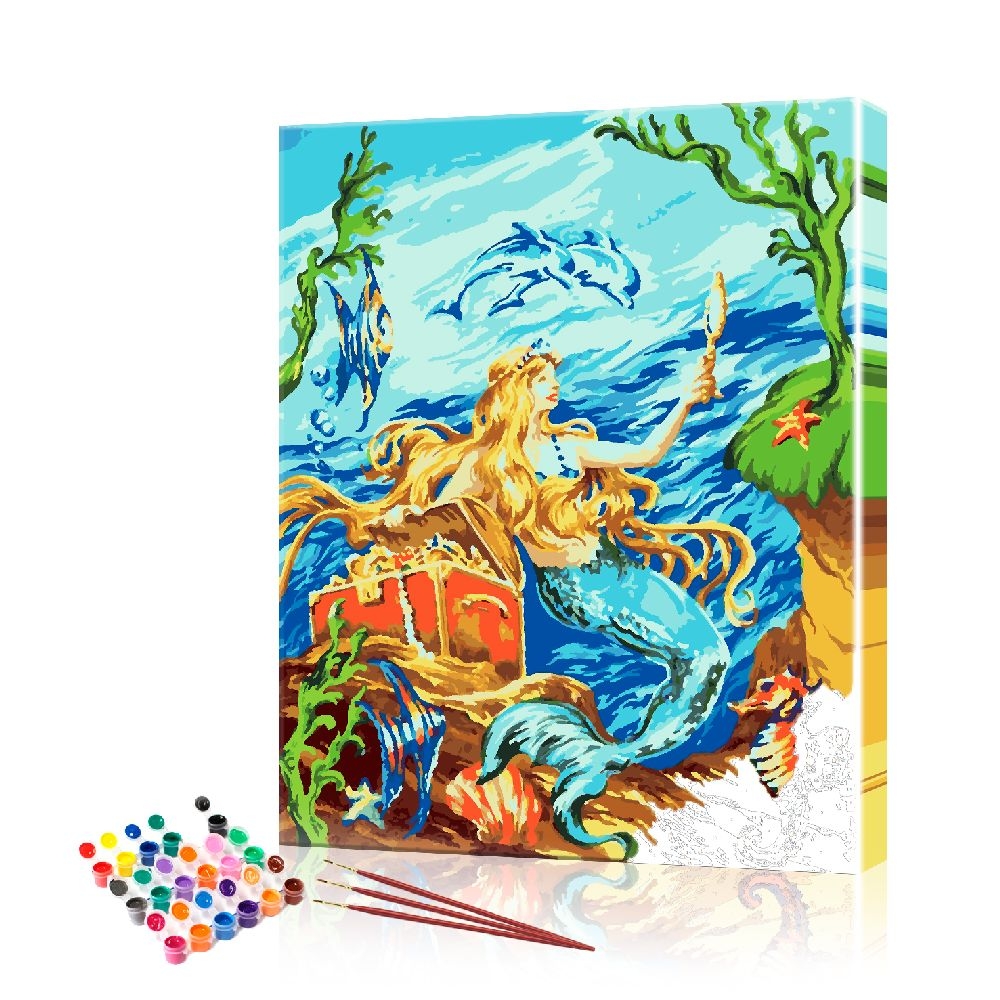

Картина по номерам ArtSale "Русалка" PBN0685 размер 40х50 см