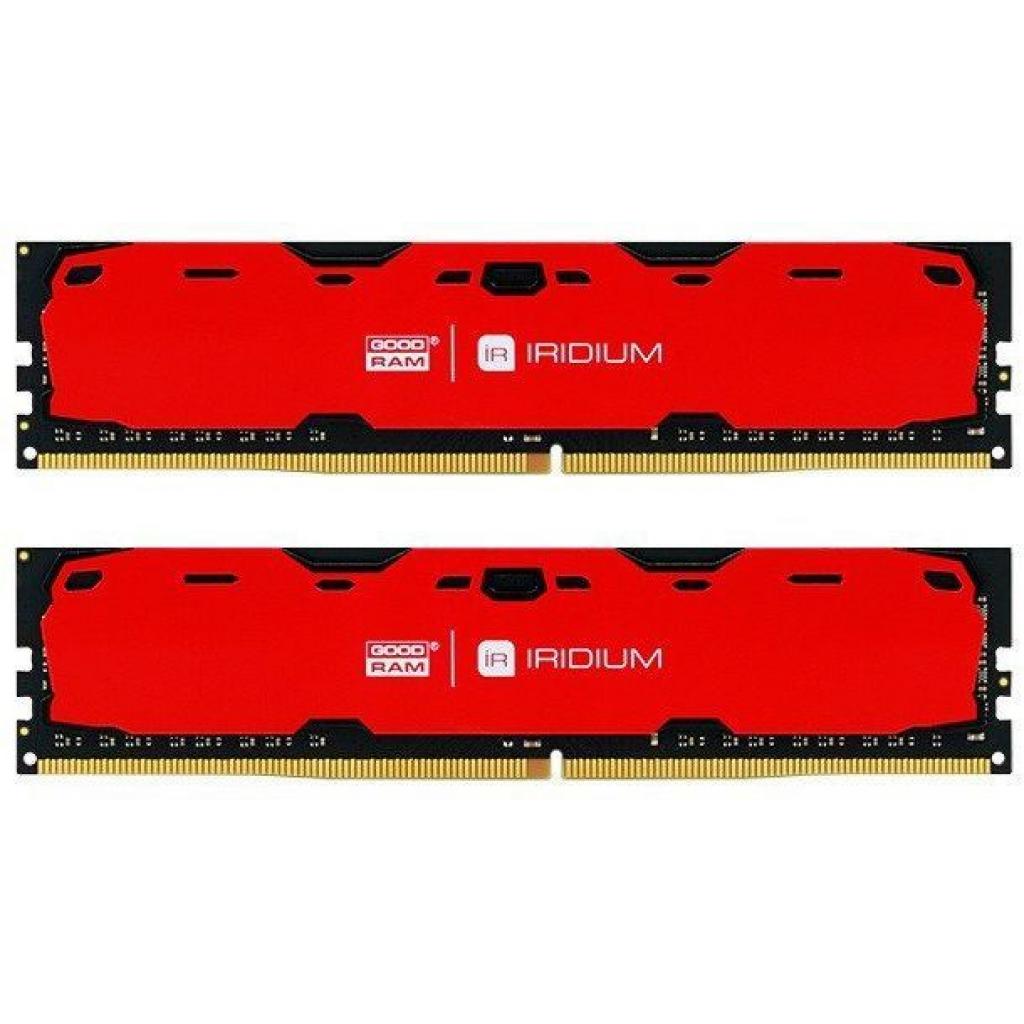 

Модуль пам&яті для комп&ютера DDR4 16GB (2x8GB) 2400 MHz Iridium Red GOODRAM (IR-R2400D464L15S/16GDC)