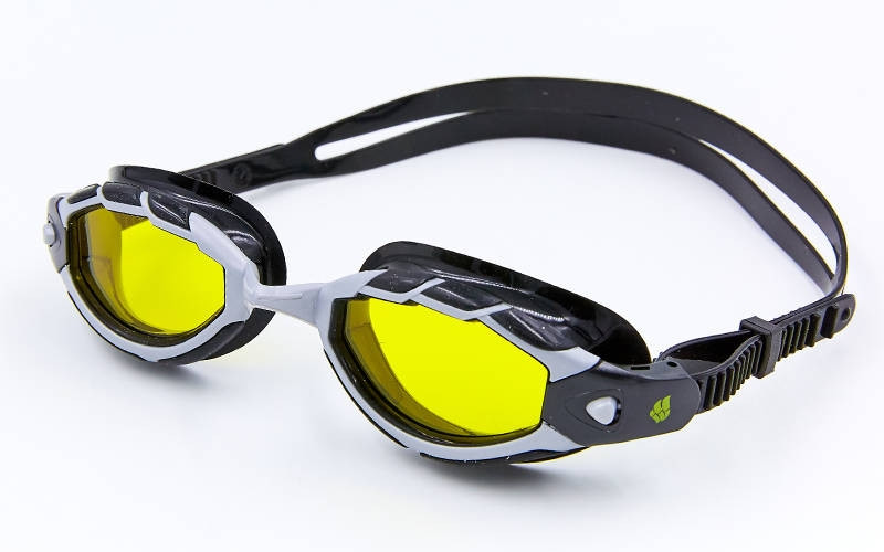 

Очки для плавания MadWave SHARK Black-Yellow M043107