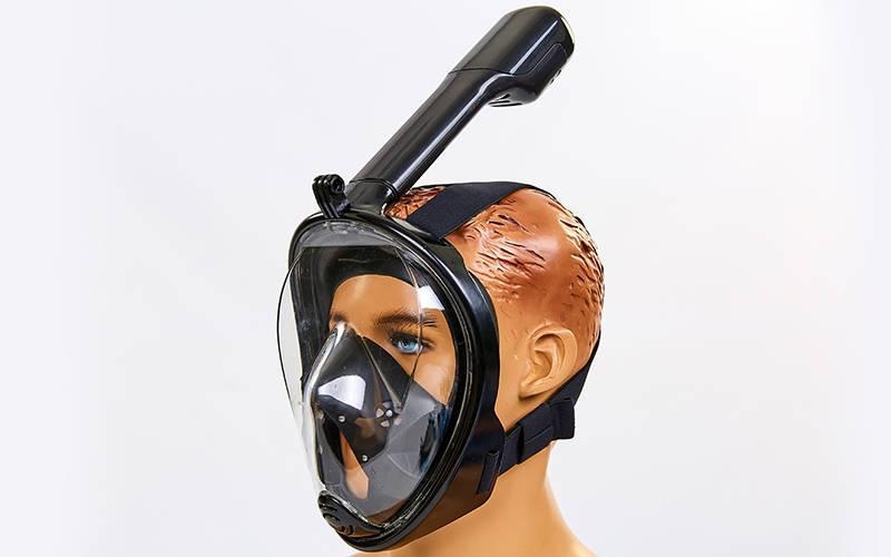 

Маска для снорклинга с дыханием через нос M2068G-BK размер L/XL