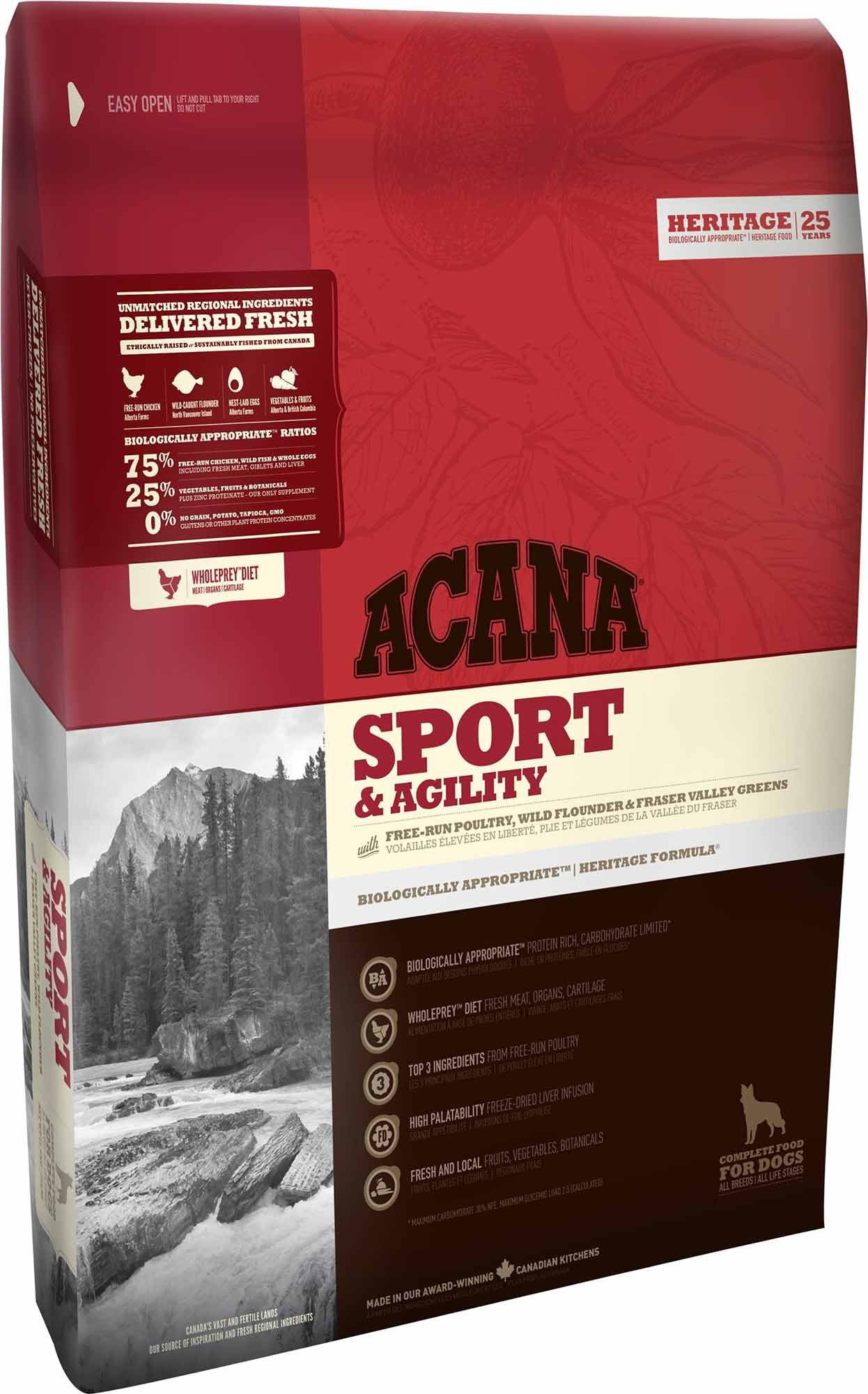 

Сухий Корм ACANA SPORT and AGILITY для активних собак 17 Кг (064992530174) (a53017)