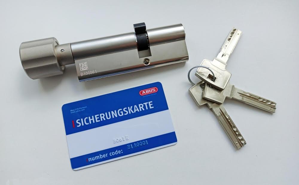 

Цилиндр Abus Bravus compact 1000 100 ключ-поворотник 3Key