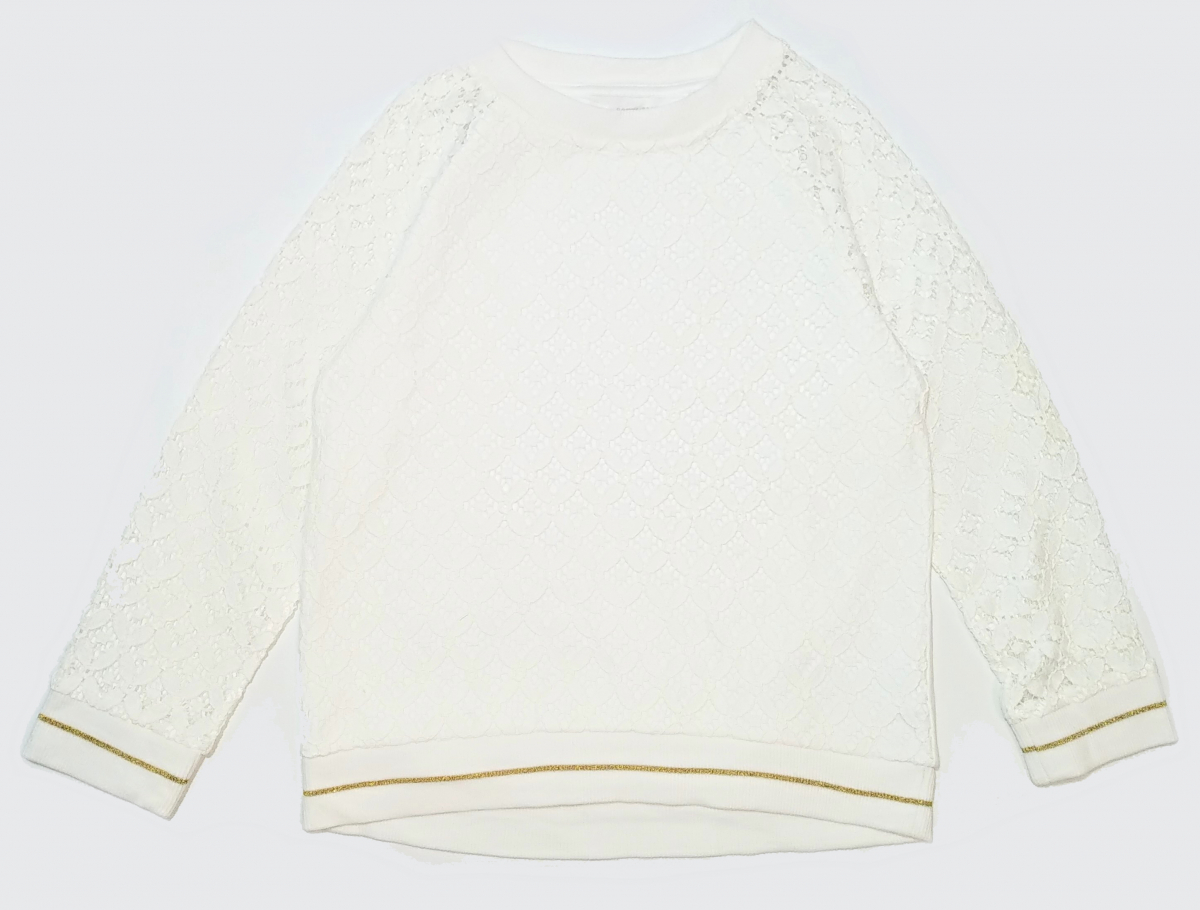 

Свитшот для девочки H&M 0454966 98 см, 104 см Белый 63154