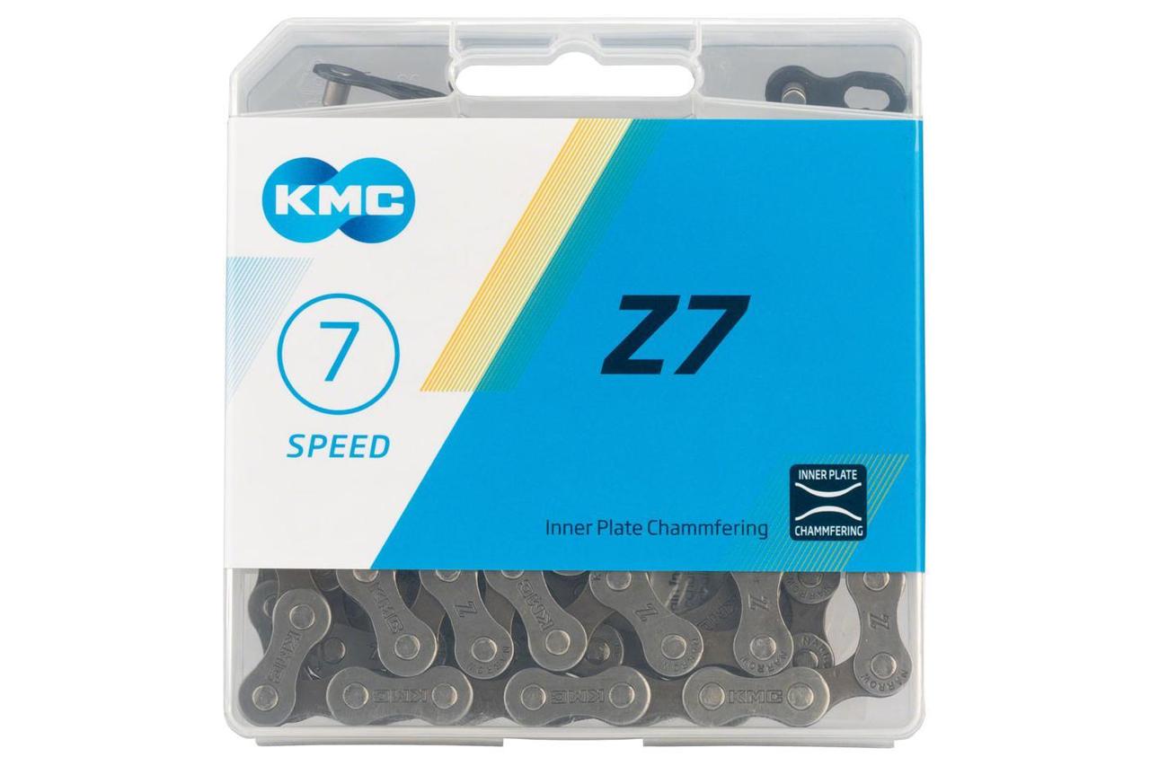 

Велосипедная цепь KMC Z7 с замком 6/7 скоростей