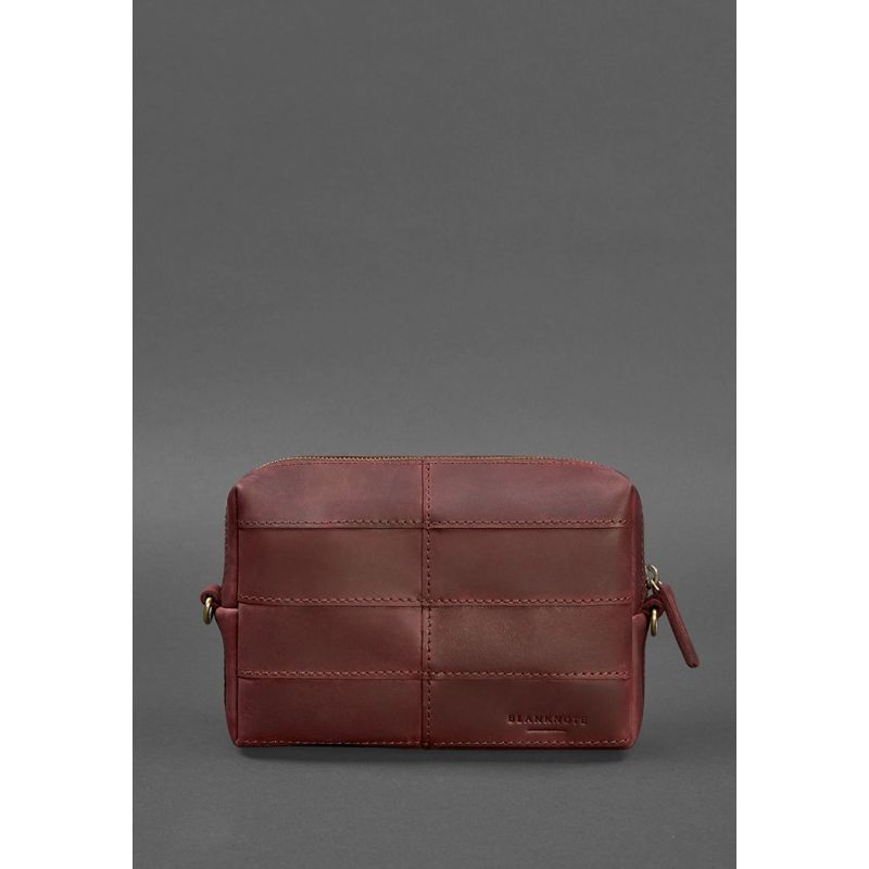 

Кожаная косметичка-несессер 3.1 Бордовая Crazy Horse BlnkntBN-CB-3-1-vin-kr