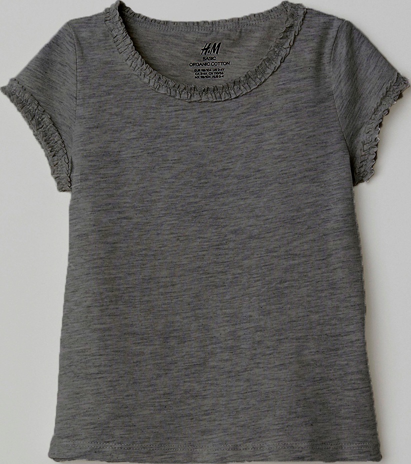 

Футболка H&M 06428838 80 см Темно-серая