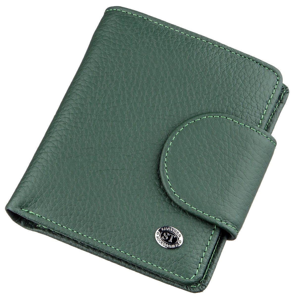 

Кошелек женский компактный ST Leather Зеленый STLthr18959