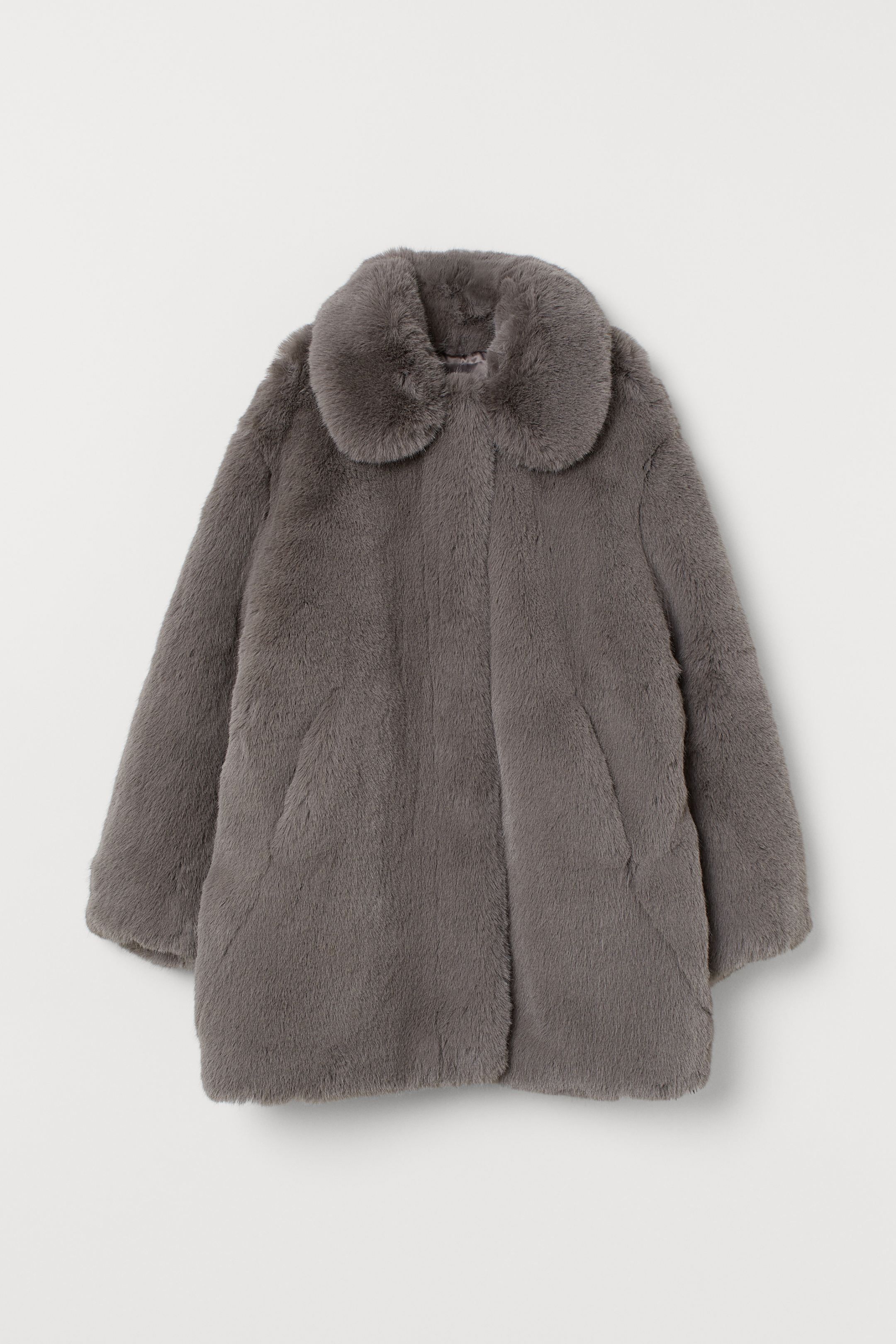 

Полушубок H&M 7842760 XS Серый