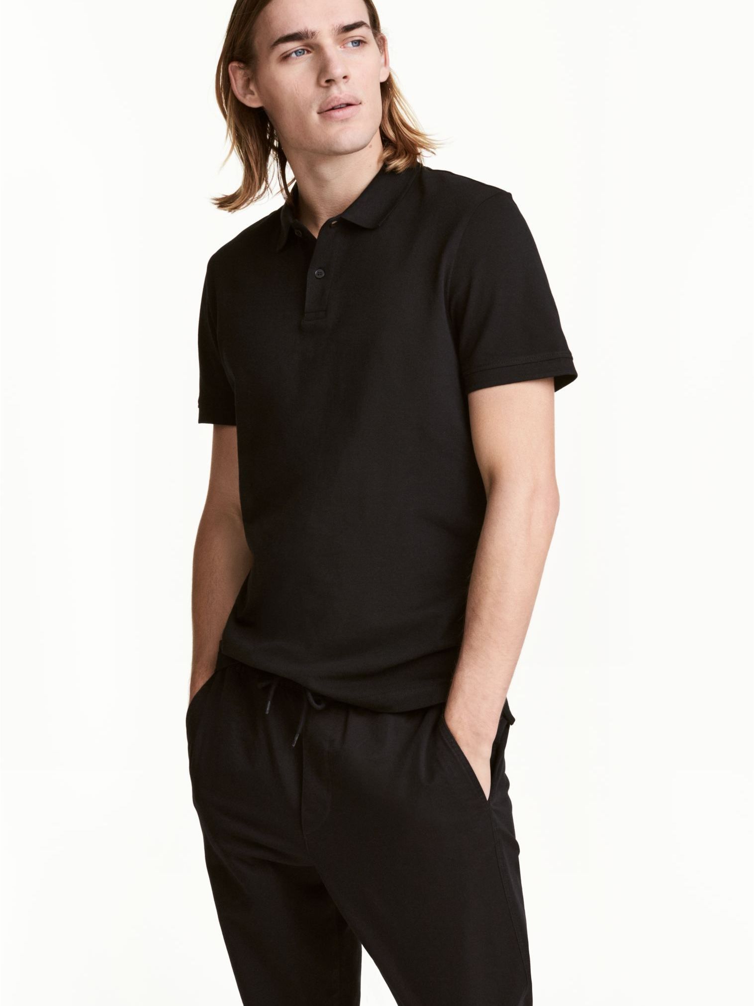 

Поло H&M KK4402245 XS Черное