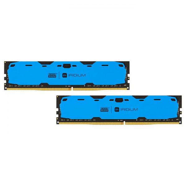 

Модуль памяти Goodram 16GB 2400MHz Iridium CL15 (2x8GB) (IR-B2400D464L15S/16GDC) (F00147279)