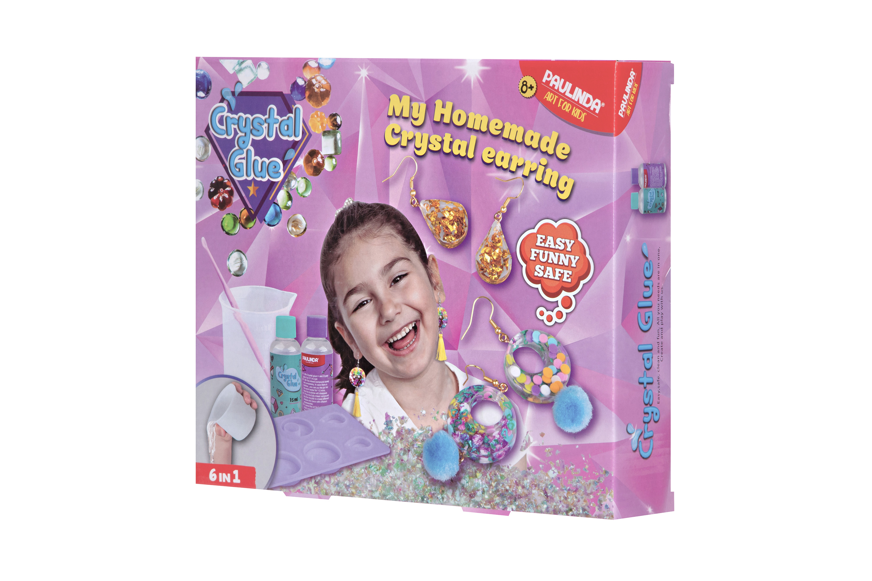 

Набор для творчества PAULINDA Crystal glue DIY "Сережки 6 в 1"
