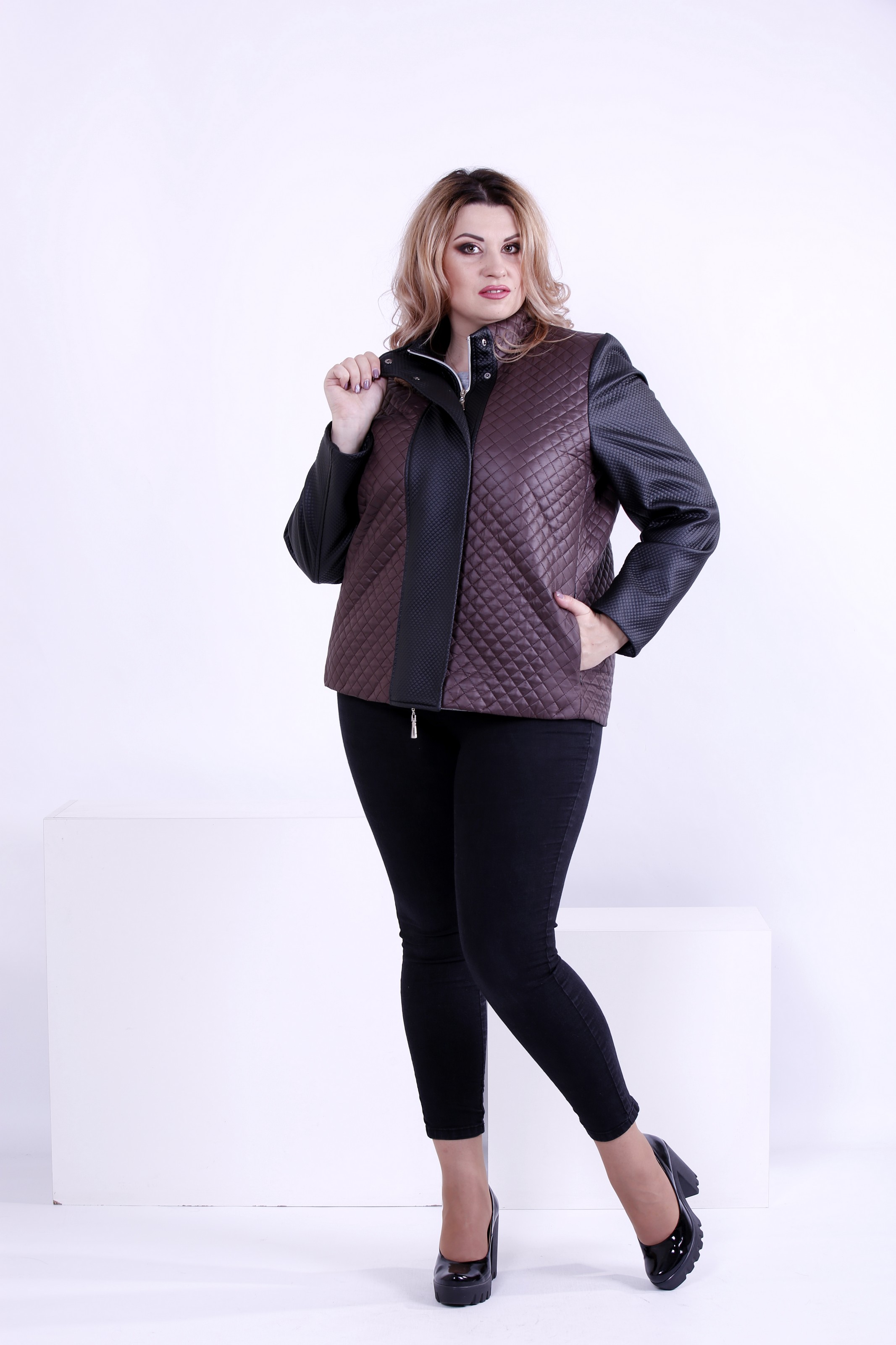 

Куртка GARRY-STAR t0877-3  Коричневый, Черный, Куртка GARRY-STAR t0877-3 66 Коричневый, Черный