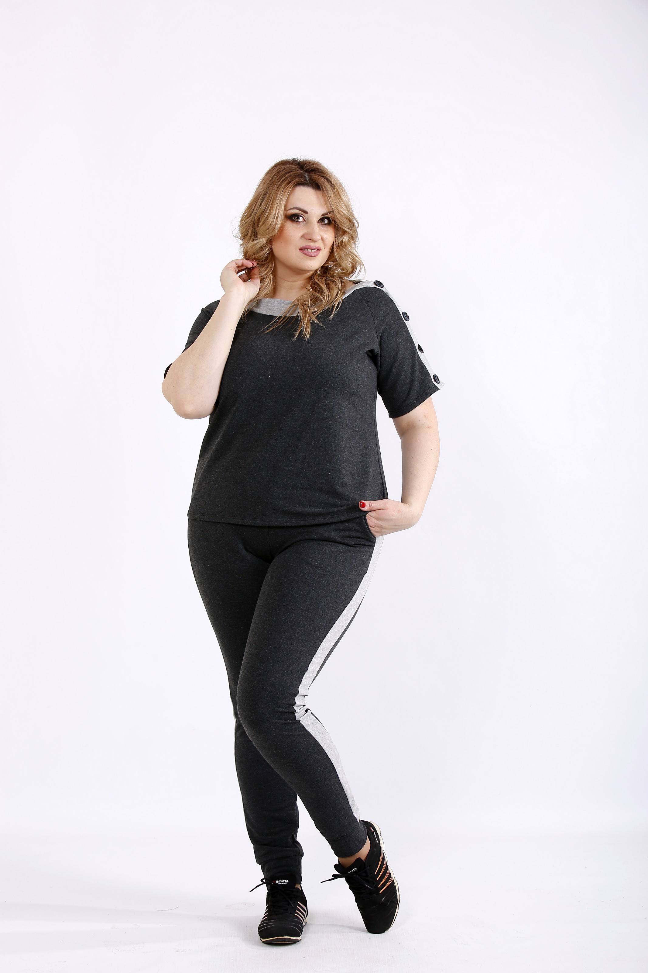 

Спортивный костюм GARRY-STAR 01109-3  Серый, Спортивный костюм GARRY-STAR 01109-3 56 Серый