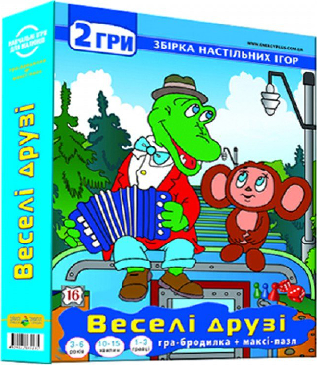 Настольная игра 2в1 Київська Фабрика Іграшок Веселые друзья игра-пазл ...
