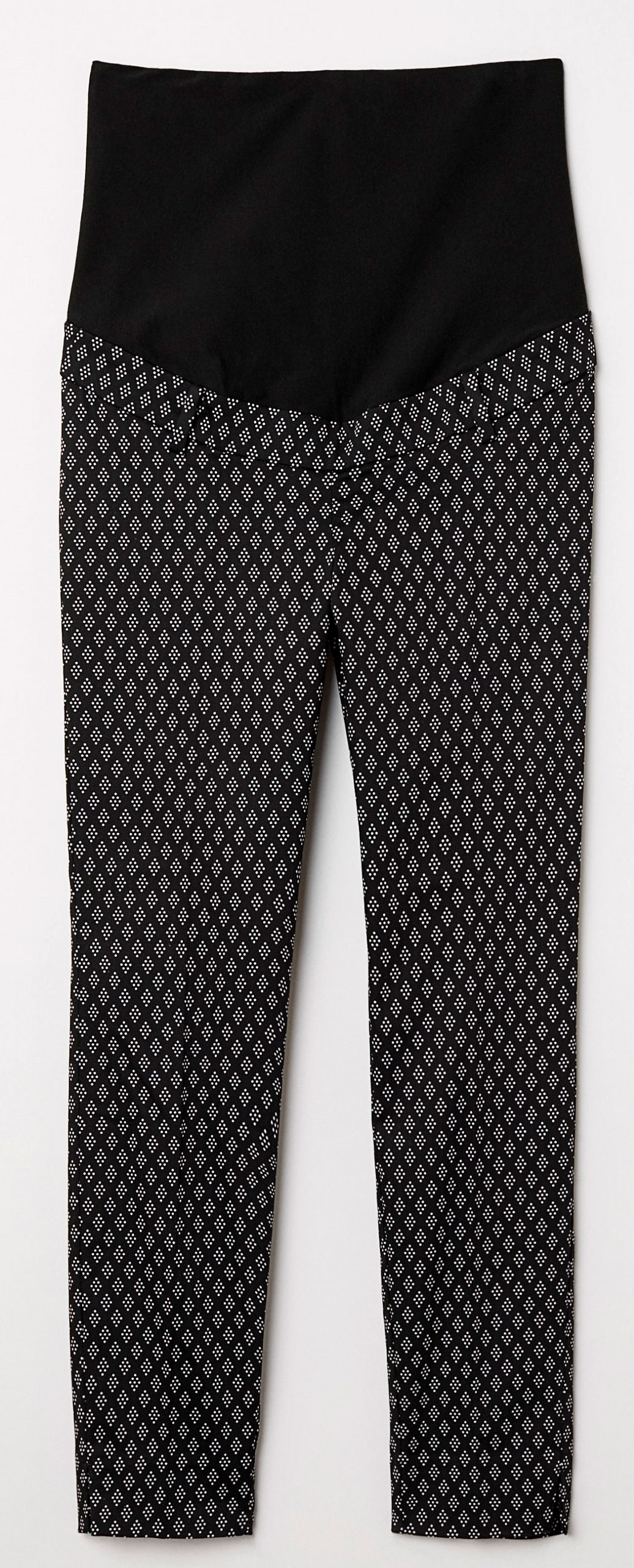 

Брюки H&M 60VYQ18 34 Черные с белым
