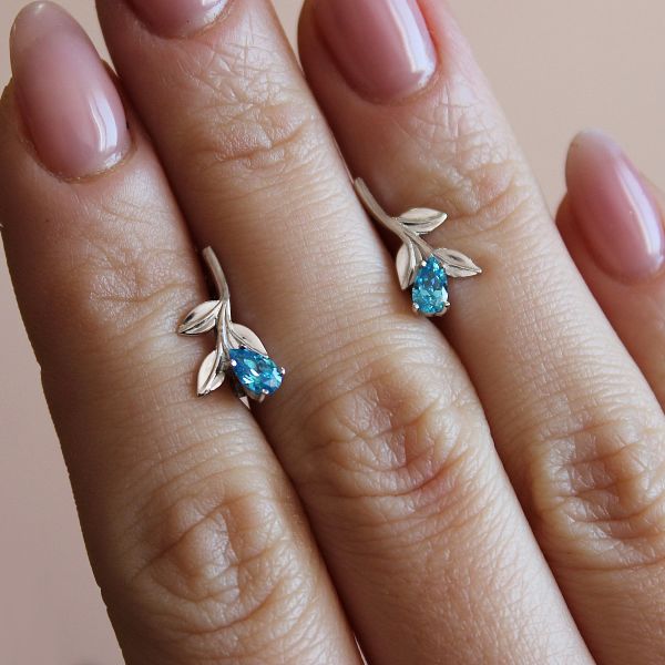 

Серебряные серьги "BLilac"