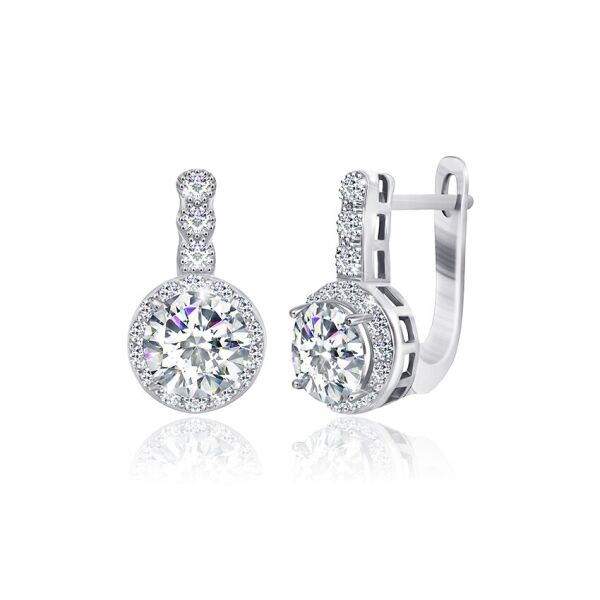 

Серебряные серьги "Diamanta"
