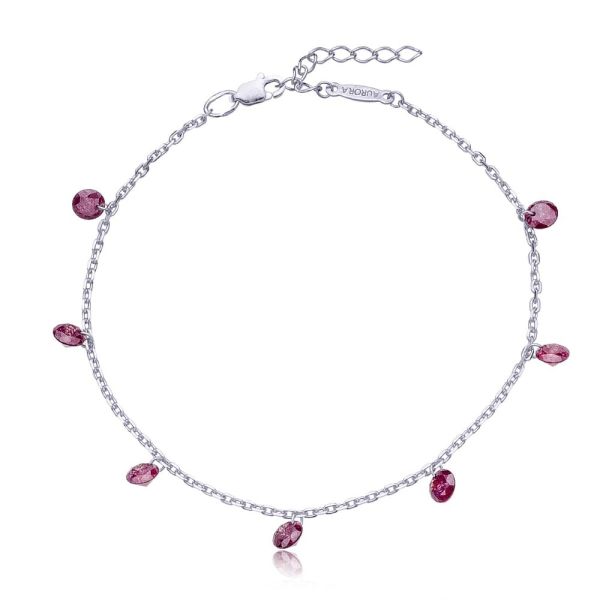 

Серебряный браслет "RubyDew" (17-19)