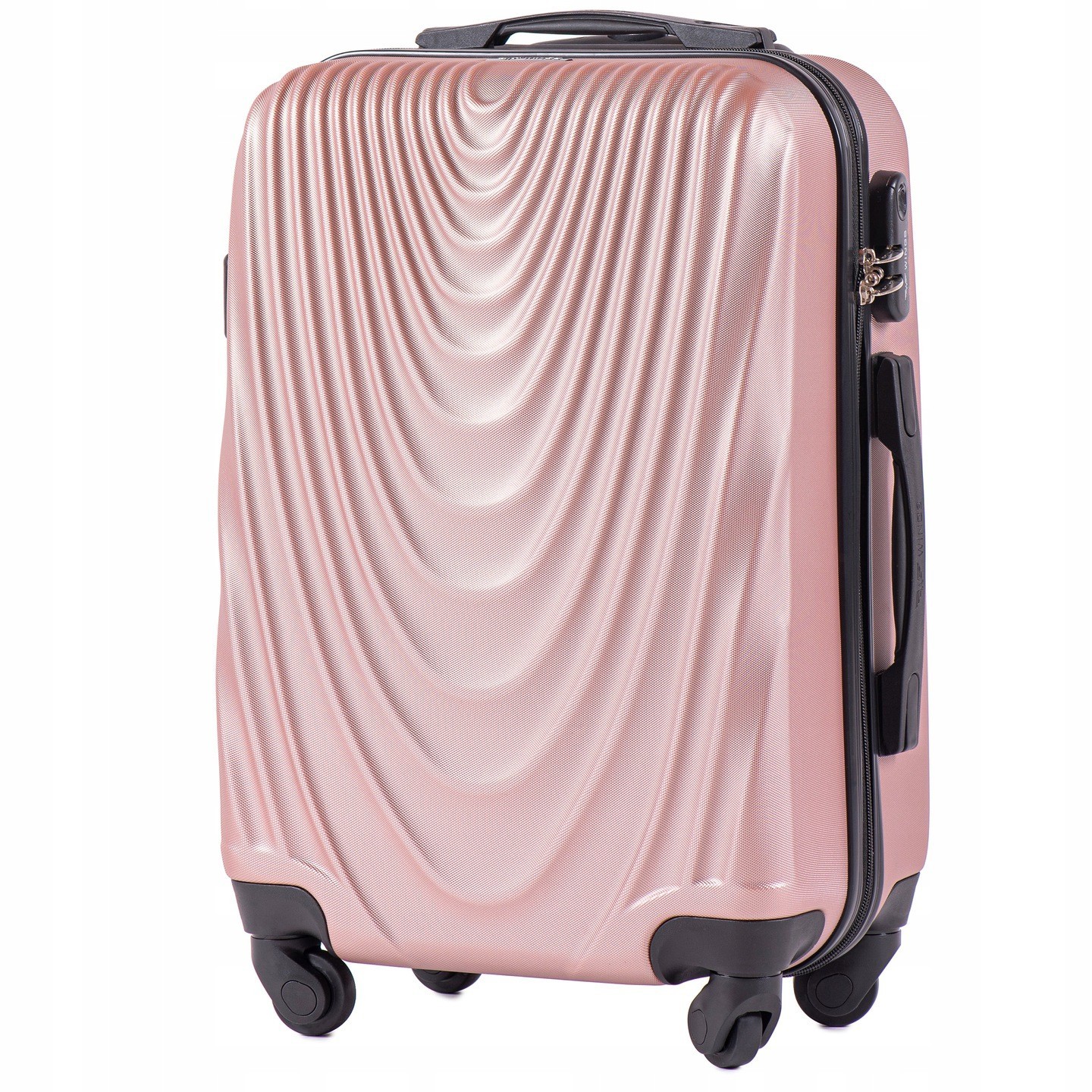 

Маленький дорожный чемодан WINGS 304 S розовое золото rose gold
