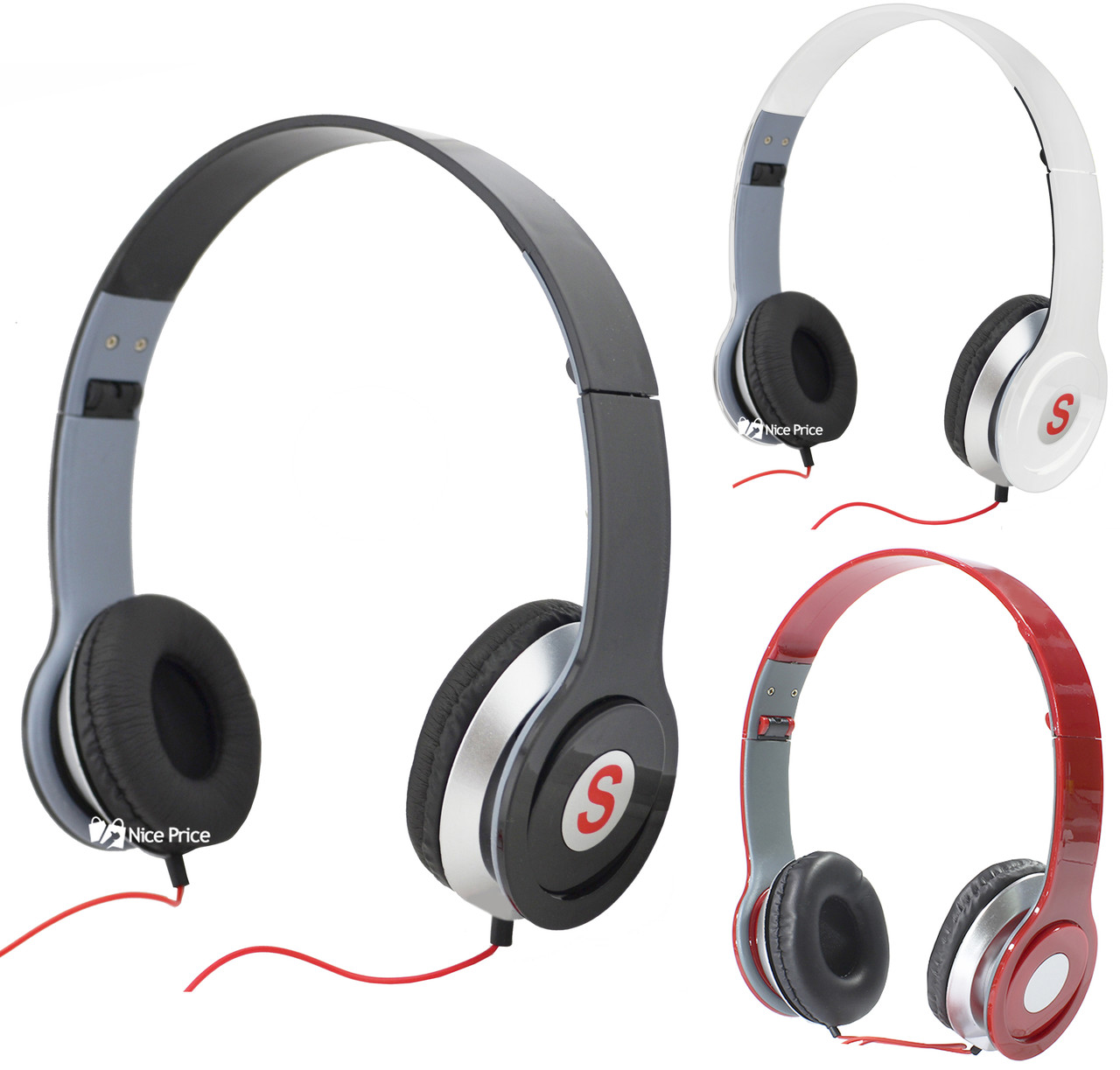 

Наушники накладные MDR SOLO 9522, красные