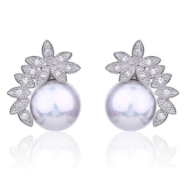 

Серьги Жемчужный гребень DiaDemaGrand Серебряный с белым жемчугом (041736-15-2)