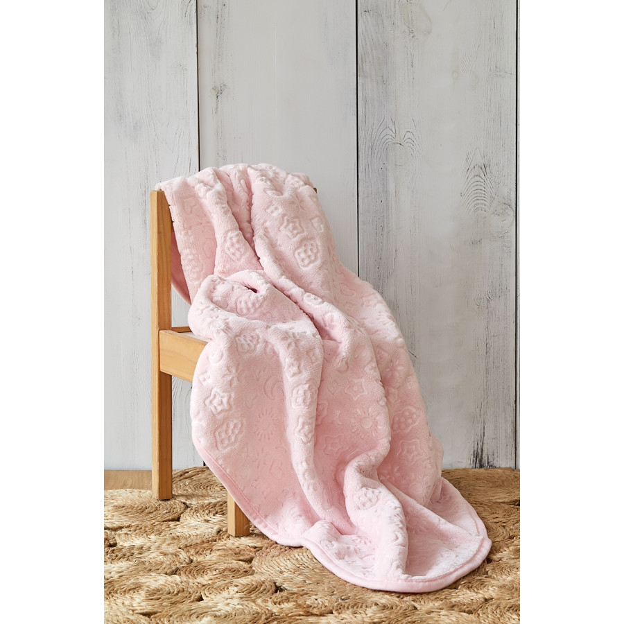 

Детский плед в кроватку Karaca Home - Candy Pudra 2020-2 100*120