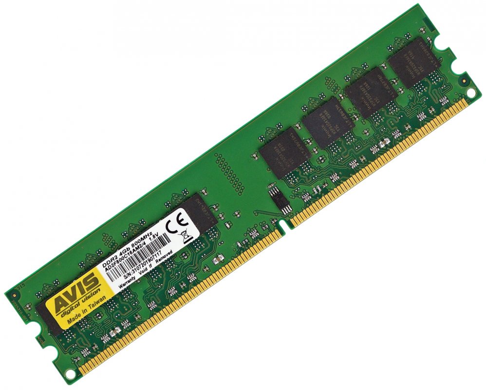 

Оперативная память DDR2-800 4Gb для AMD систем PC2-6400 AVIS AD2F800C16AM2/4 4096MB (770008602)