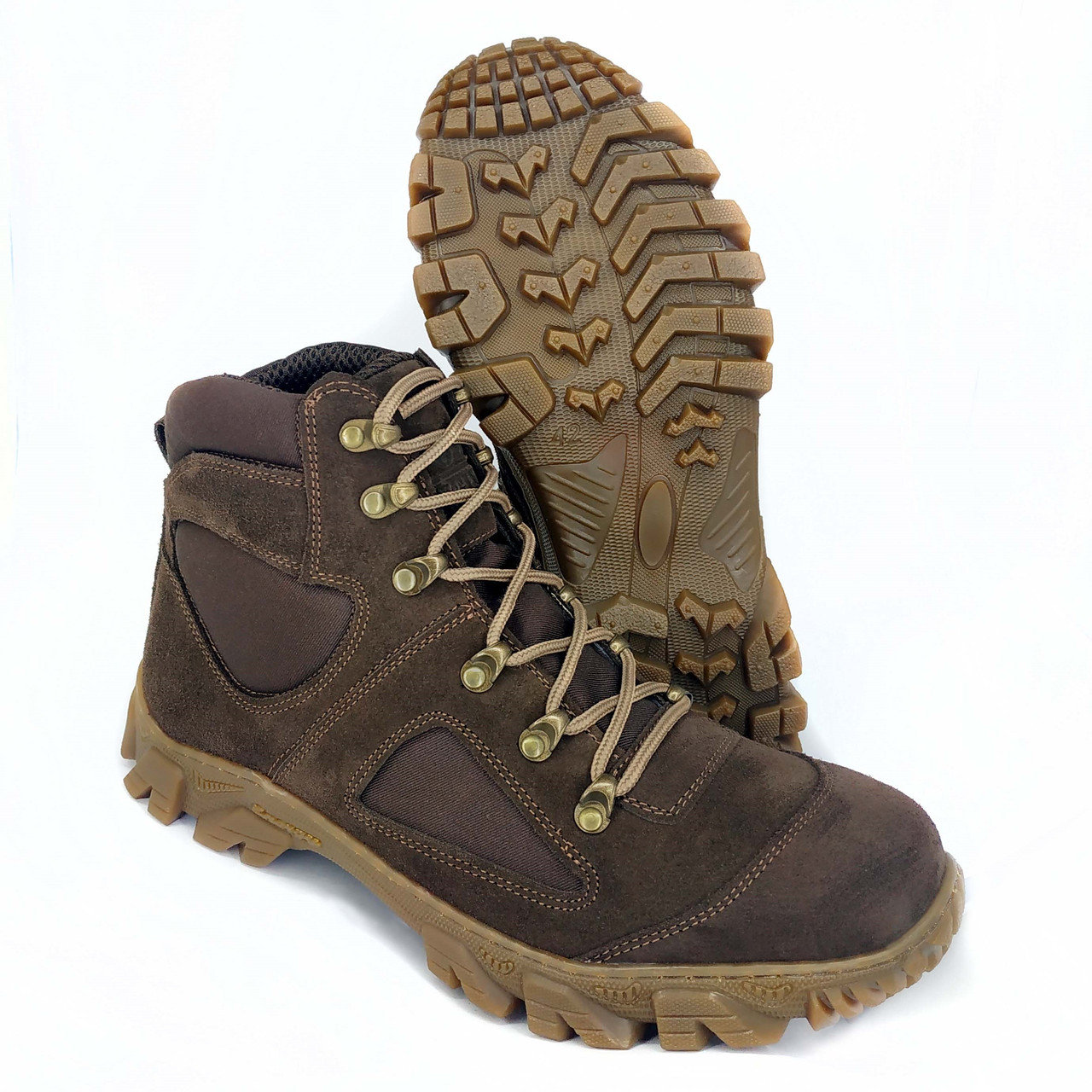 Ботинки берцы тактические треккинговые Wolf boots mid track Brown 45(id ...