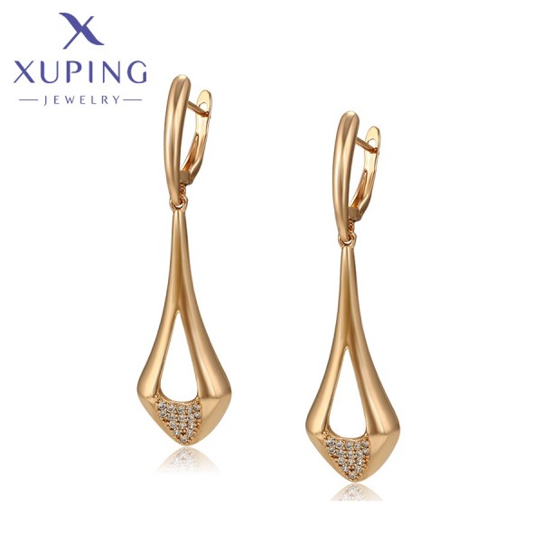 

Серьги Xuping с белыми фианитами позолота 18К 6602000