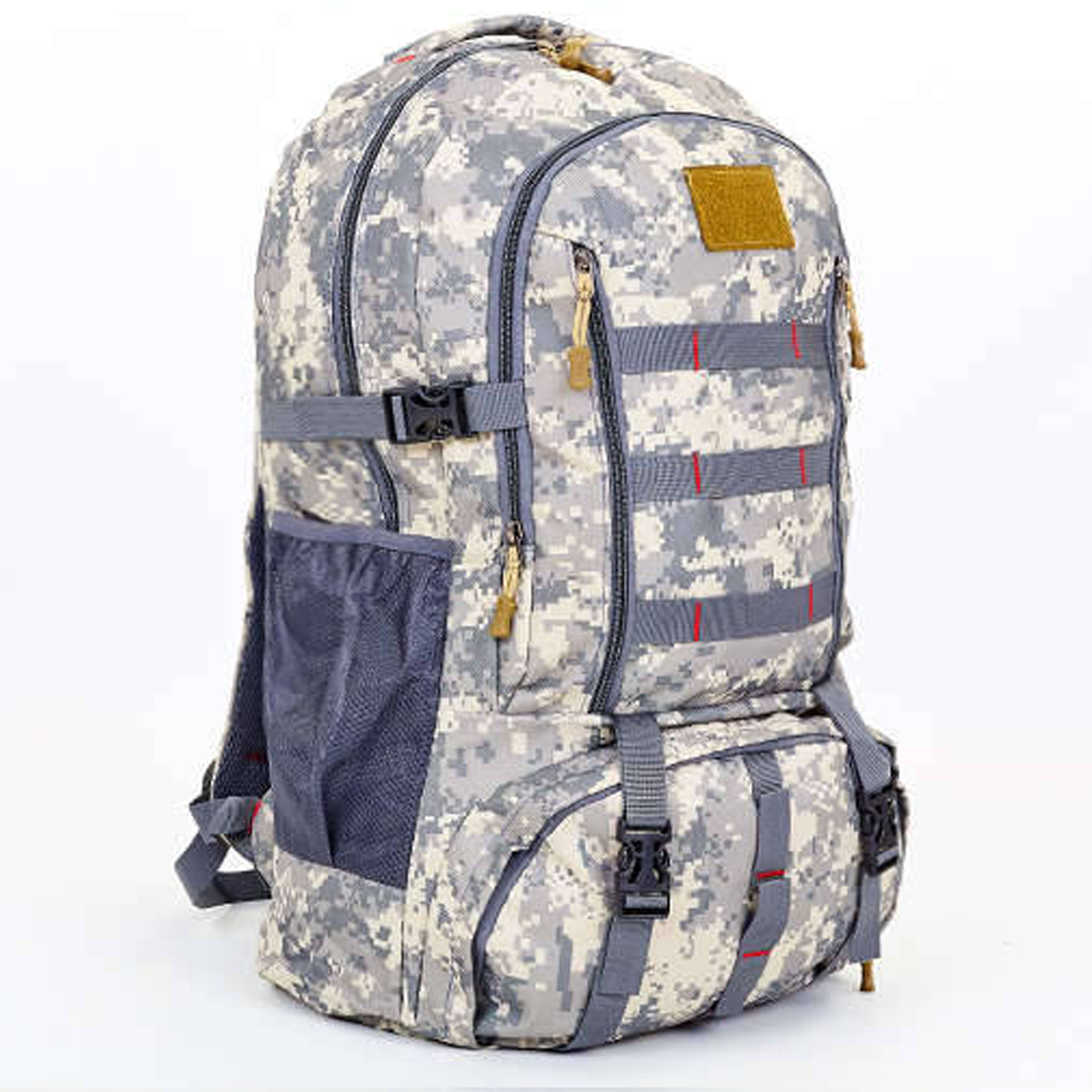 

Рюкзак туристический бескаркасный SILVER KNIGHT V-40л grey camouflage TY-0868