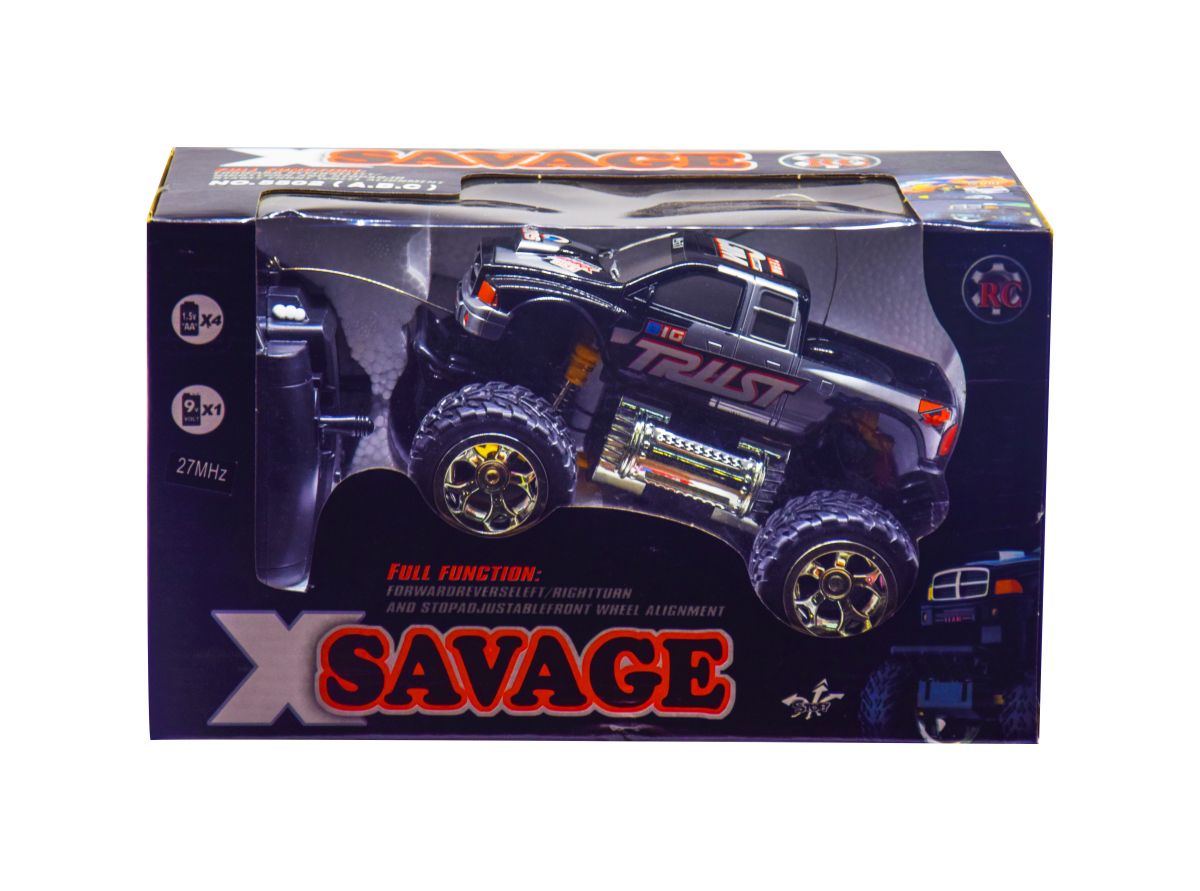 

Машинка Savage Пикап на радиоуправлении черная MiC (5502ABC) (111046)