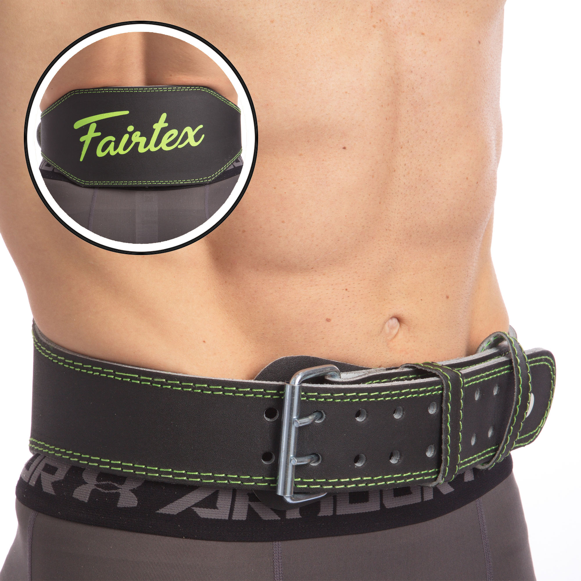 

Пояс атлетический кожаный FAIRTEX (черный), Размер S