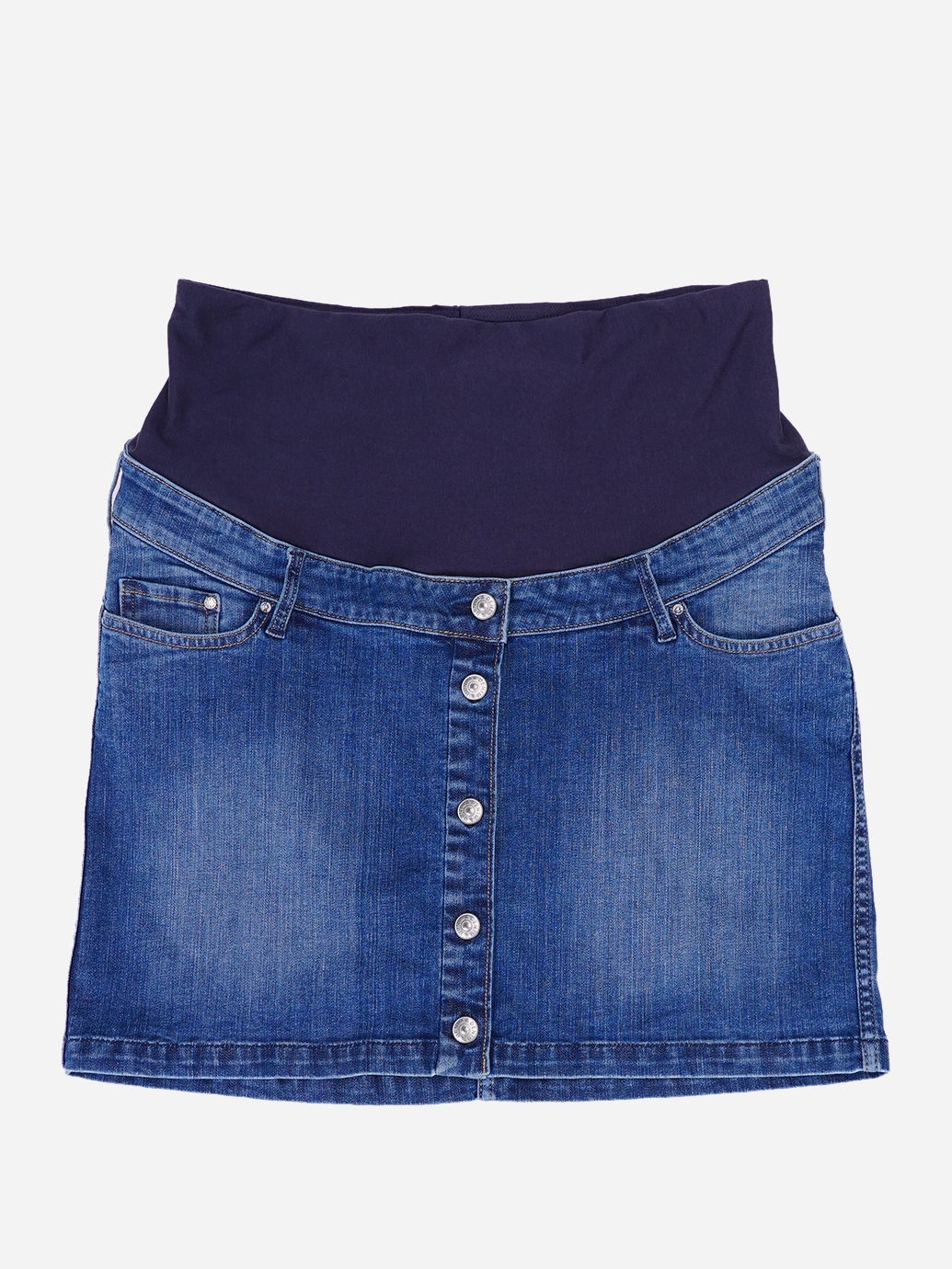 

Джинсовая юбка для беременных H&M 25-0812 42 Синяя