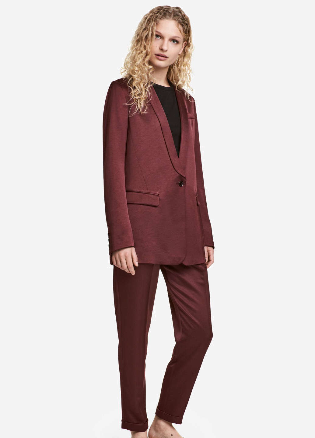 

Брюки H&M 449923  Бордовые, Брюки H&M 449923 40 Бордовые