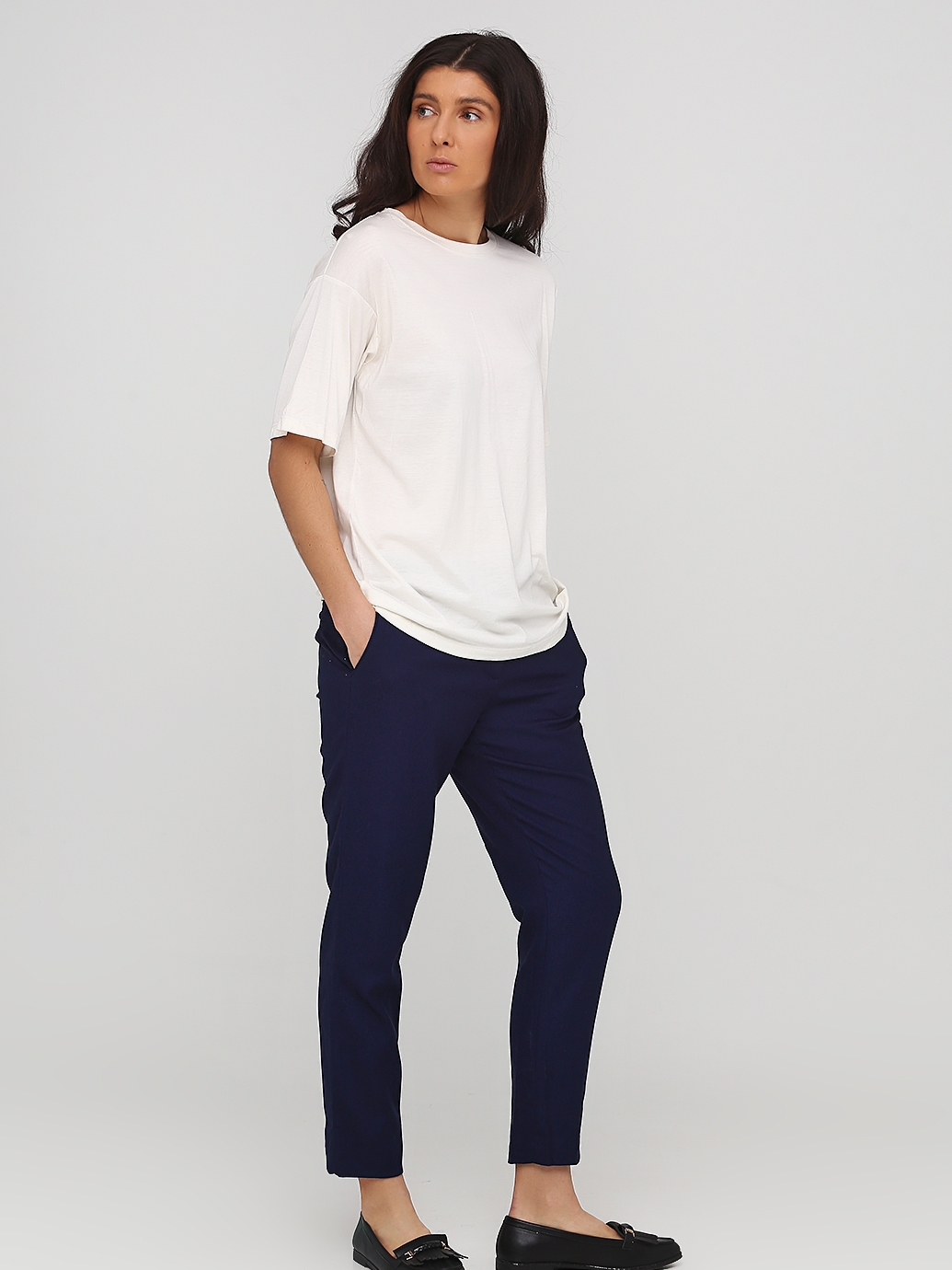 

Брюки H&M 0459144_т.син. 38 Темно-синие