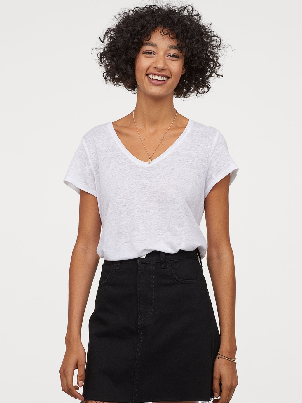 

Джинсовая юбка H&M 688105  Черная, Джинсовая юбка H&M 688105 38 Черная