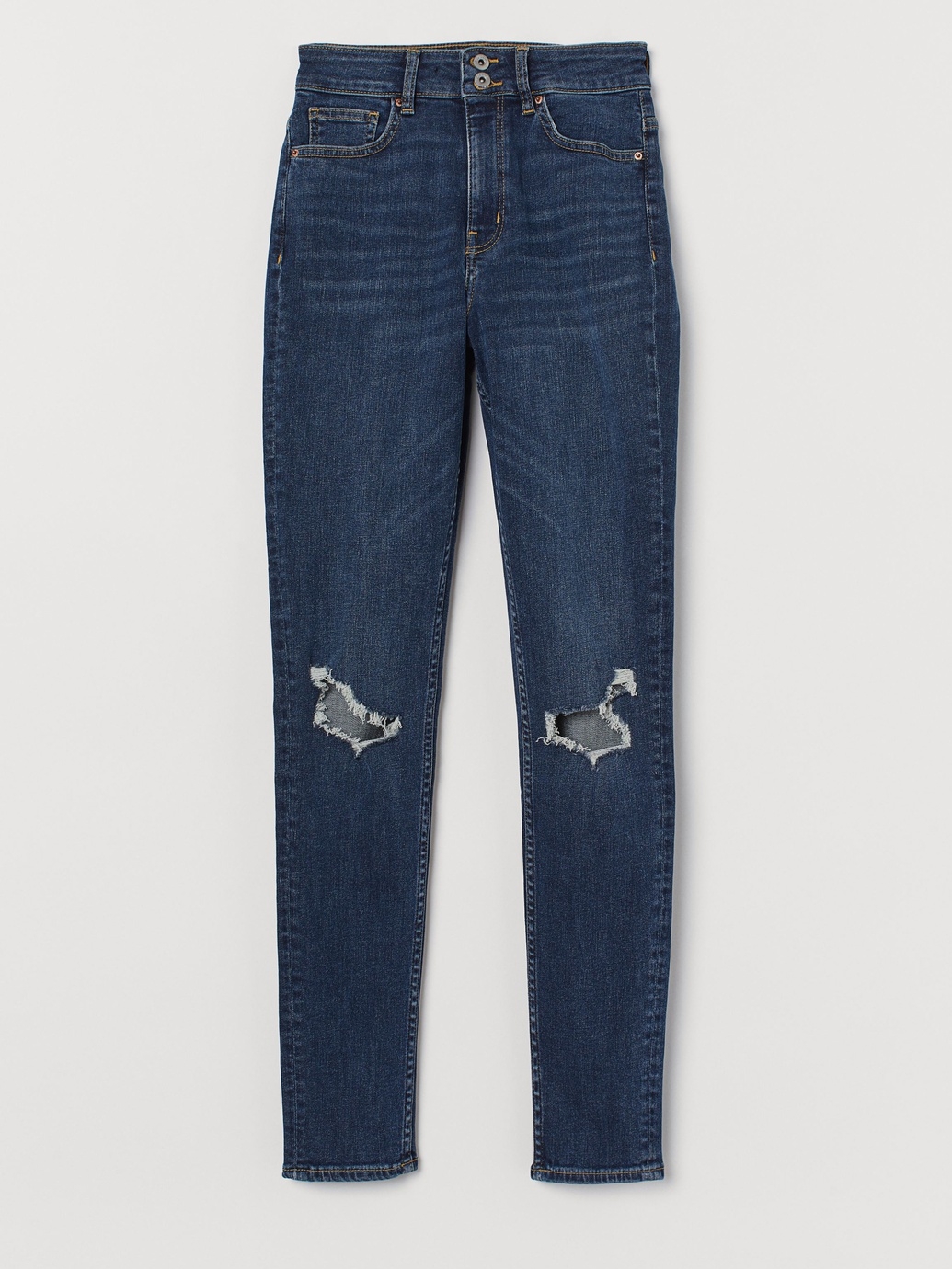 

Джинсы H&M 0755754_дырки и 2 пуг. 40 Синие