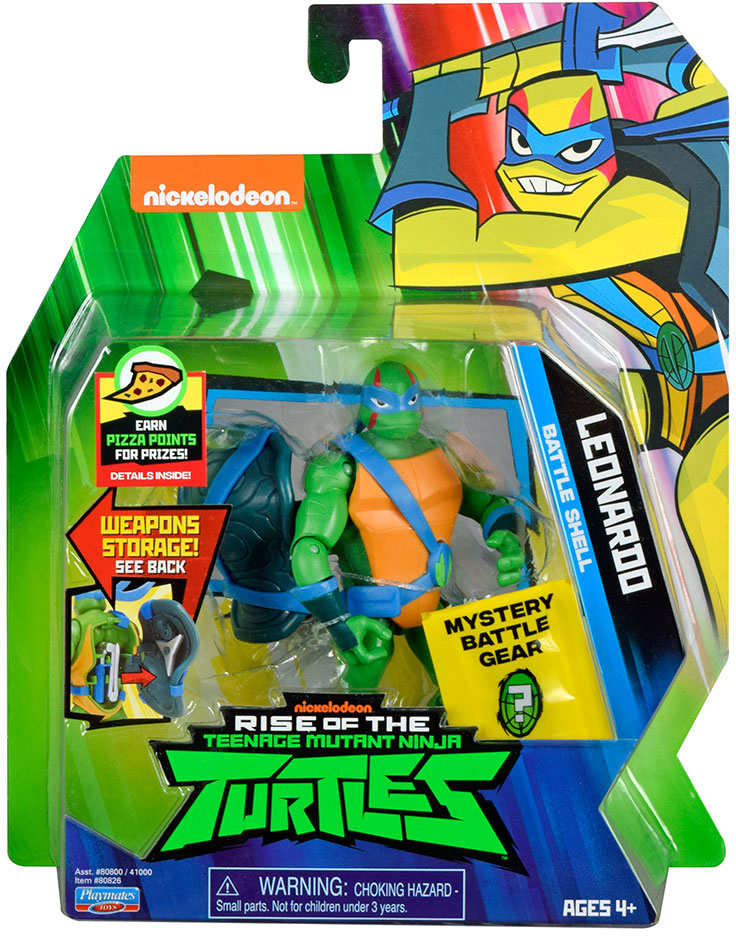 

Фигурка TMNT Серии Эволюция Черепашек-Ниндзя с боевым панцирем Леонардо 12 cм (80826)