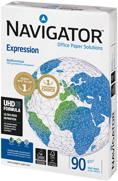 

Бумага Navigator Expression А4 90 г/м² класс А 500 листов Белая (5602024005013)