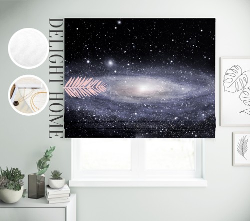 

Римская штора с фотопечатью 07-015 система Light I&H Джуси велюр 40*170 см