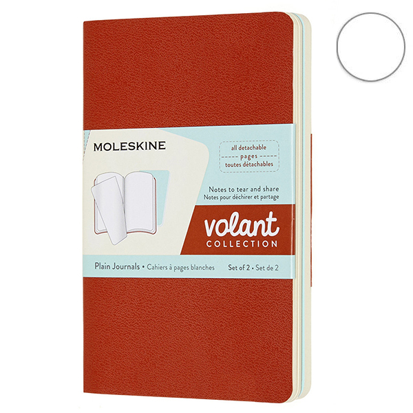 

Блокнот Moleskine Volant маленький коралл, аква QP713F16B24