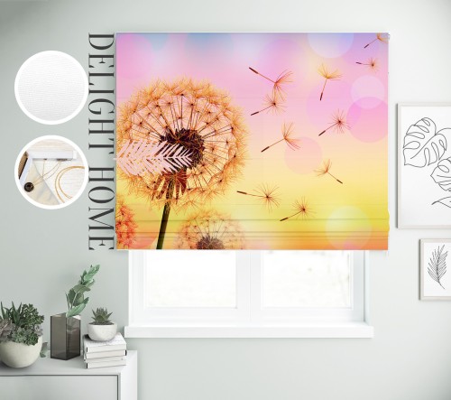 

Римская штора с фотопечатью 08-019 система Light I&H Джуси велюр 170*170 см