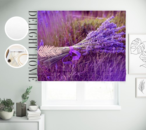 

Римская штора с фотопечатью 00-032 система Light I&H Джуси велюр 250*170 см