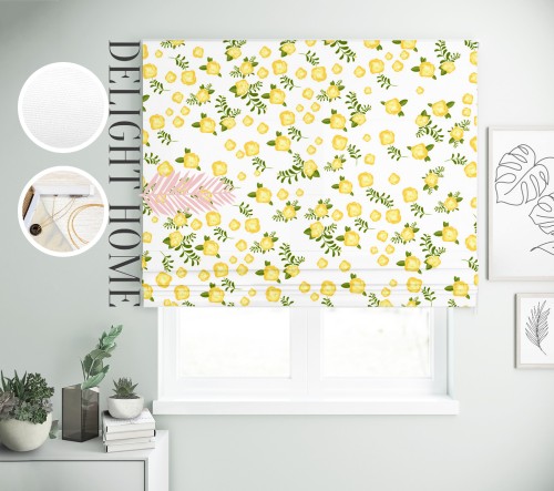 

Римская штора с фотопечатью 02-072 система Light I&H Джуси велюр 130*170 см